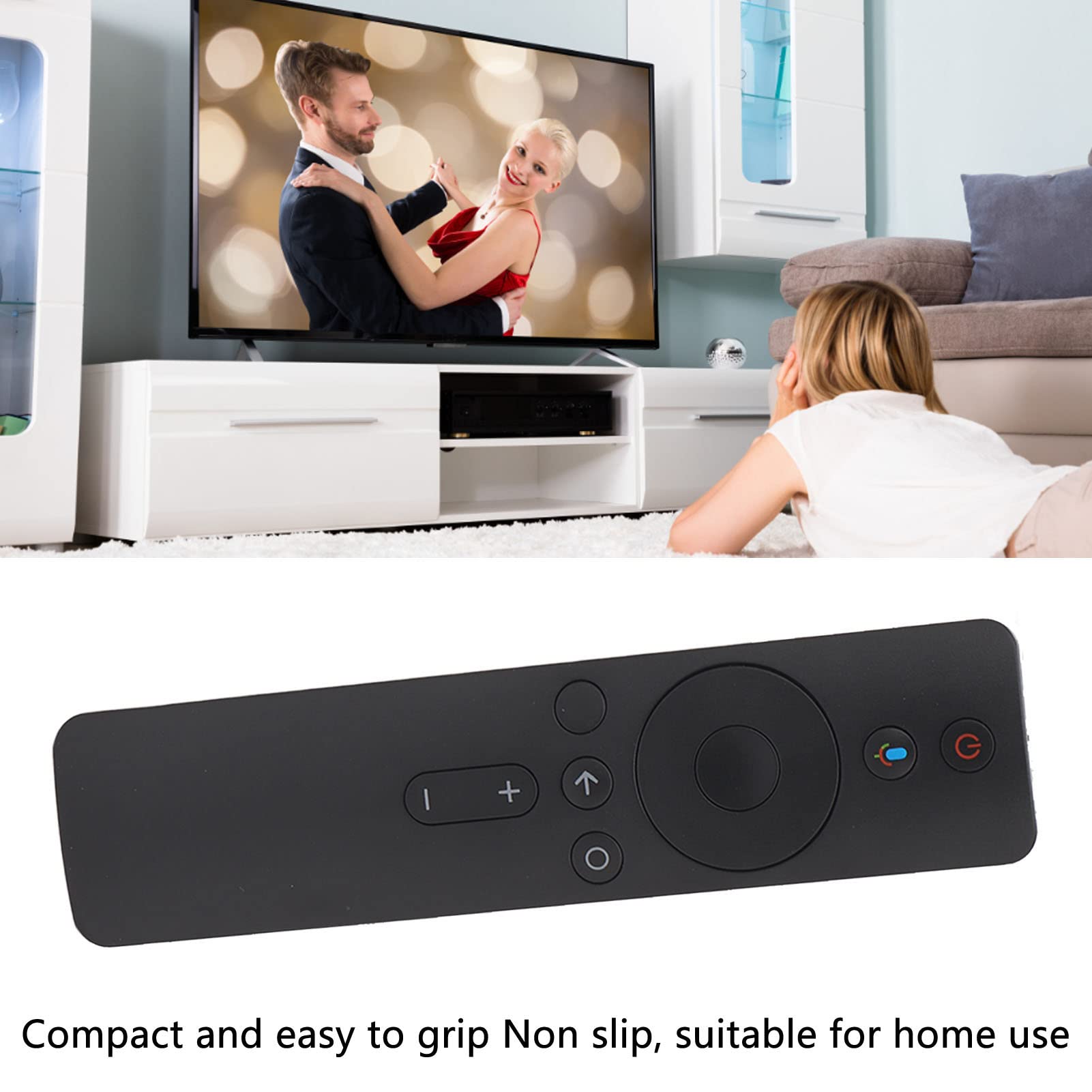 Original TV Box Remote Replacement for Mi Box S - Bluetooth Voice Control Remote Compatible with Mi TV Box (No Programming Needed) - Perfect for Streaming, Gaming & Home Entertainment