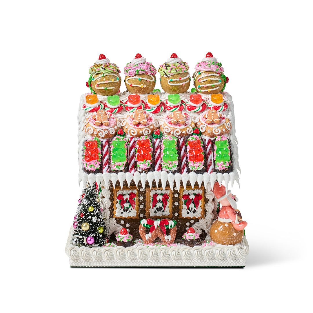 Large Gingerbread House with Train Set - Christmas Holiday Decor, DIY Gingerbread Cookie Kit for Family Baking Fun - Perfect for Holiday Parties, Home Decoration & Festive Gifts