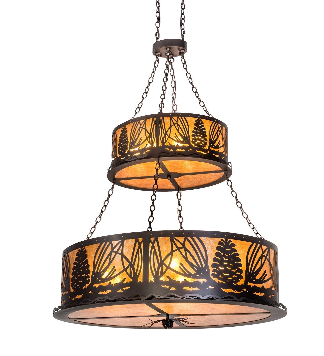 18-Light Modern Chandelier Pendant Lighting Fixture for Dining Room, Kitchen Island & Living Room - Elegant Glass & Metal Ceiling Light