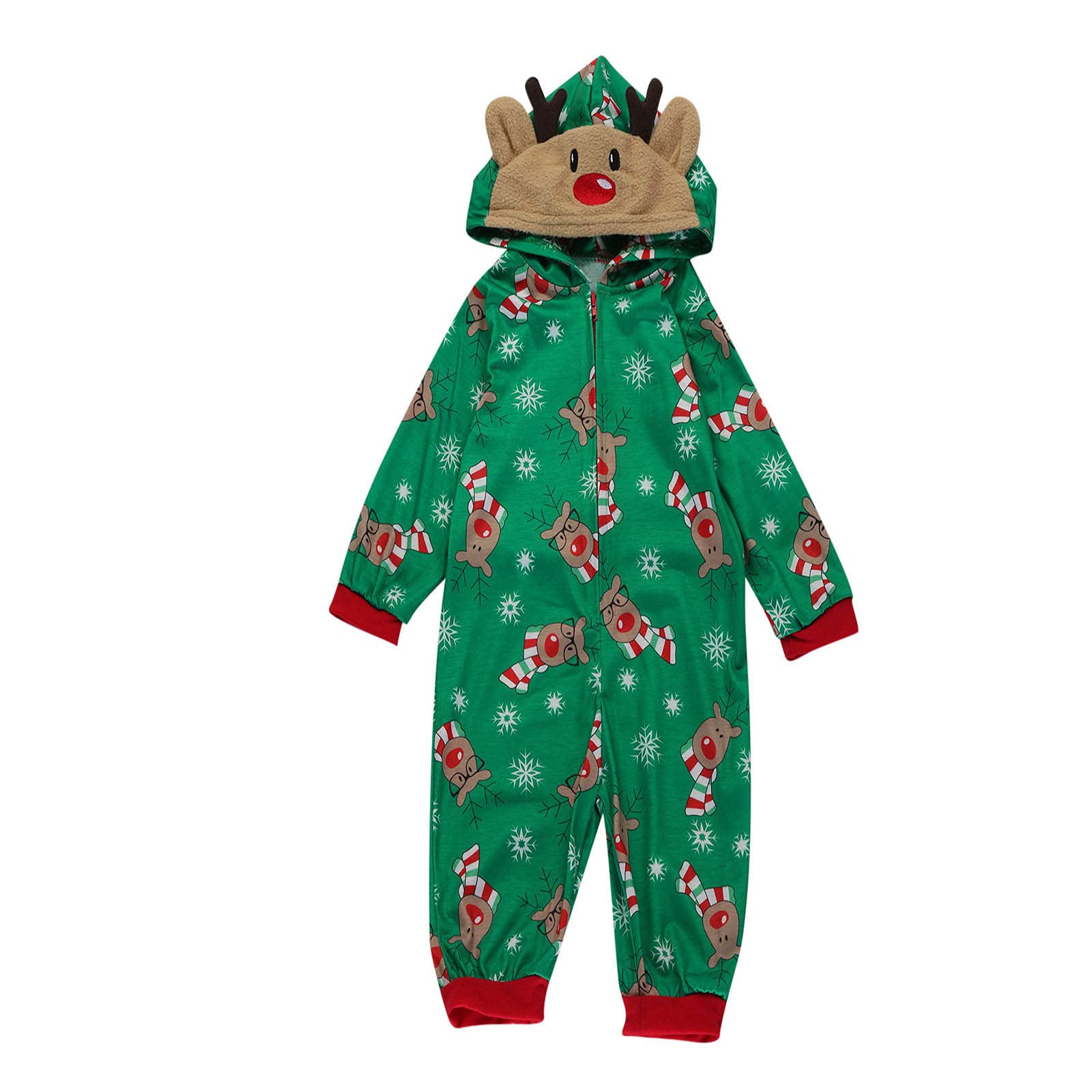 Posijego Women's Cotton Overalls with Hood - Fall Winter Fashion Jumpsuit, Cute Graphic Print for Vacation & Christmas (E4) | Perfect for Casual Outings, Holiday Parties & Seasonal Photoshoots