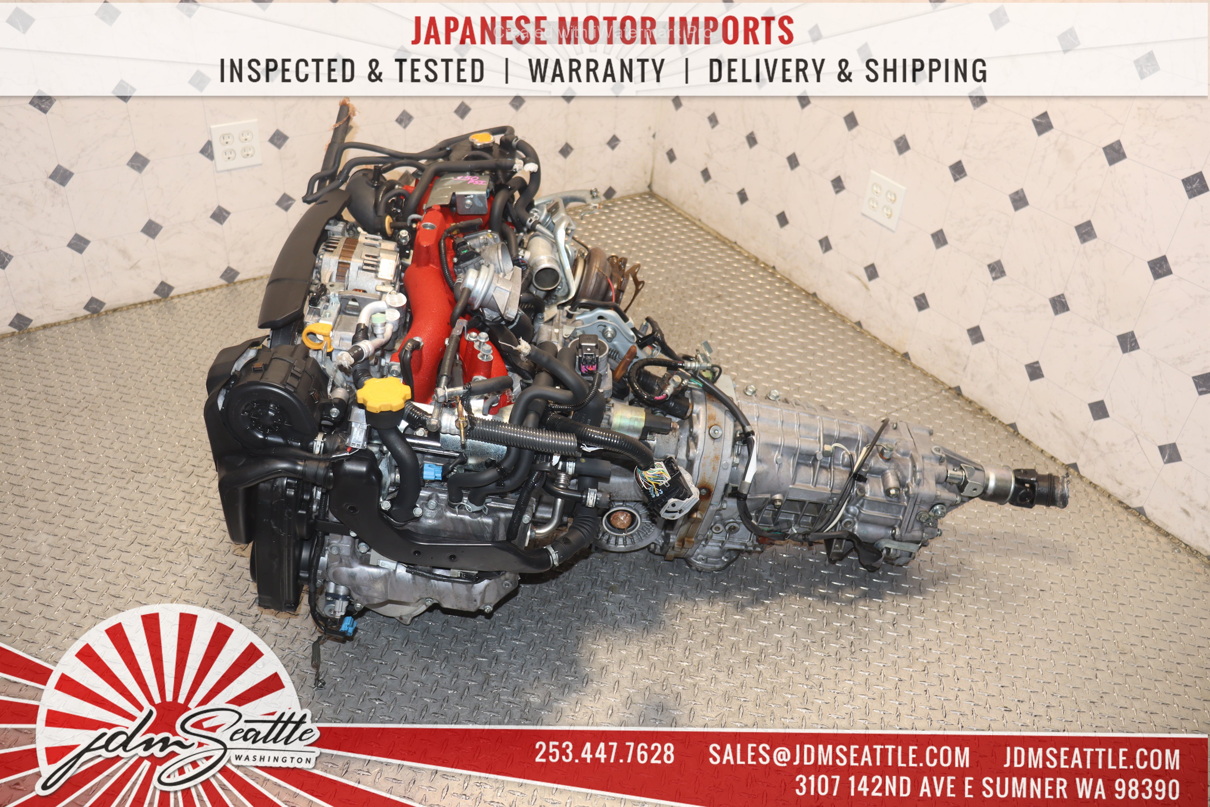 JDM EJ207 Turbo Engine V10 Spec C with 6-Speed Transmission for Subaru WRX STI - High-Performance Upgrade for Racing & Street Tuning
