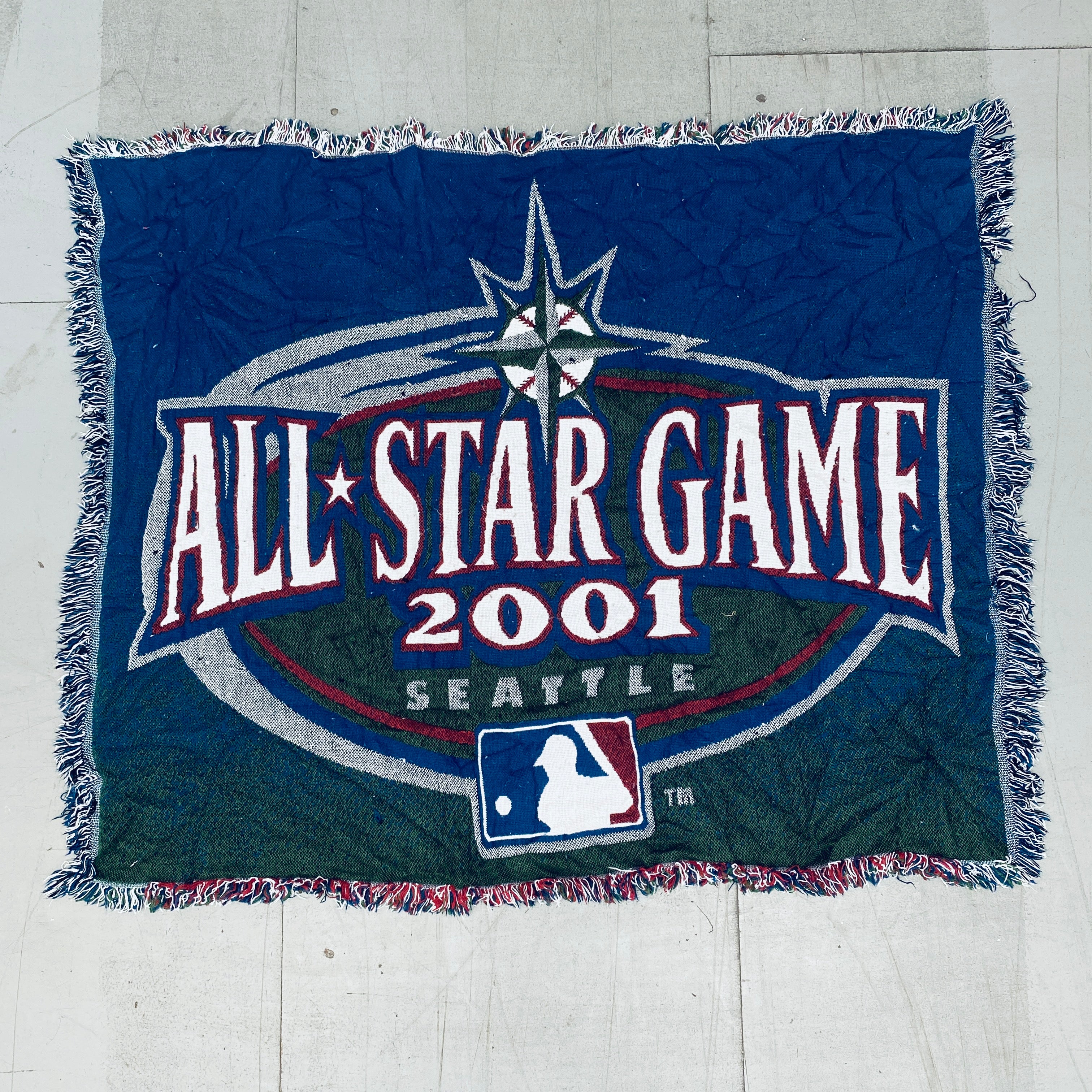 Seattle Mariners 2001 All-Star Game Triple Woven Rug - MLB Baseball Team Memorabilia for Home Decor, Man Cave & Sports Fan Gifts