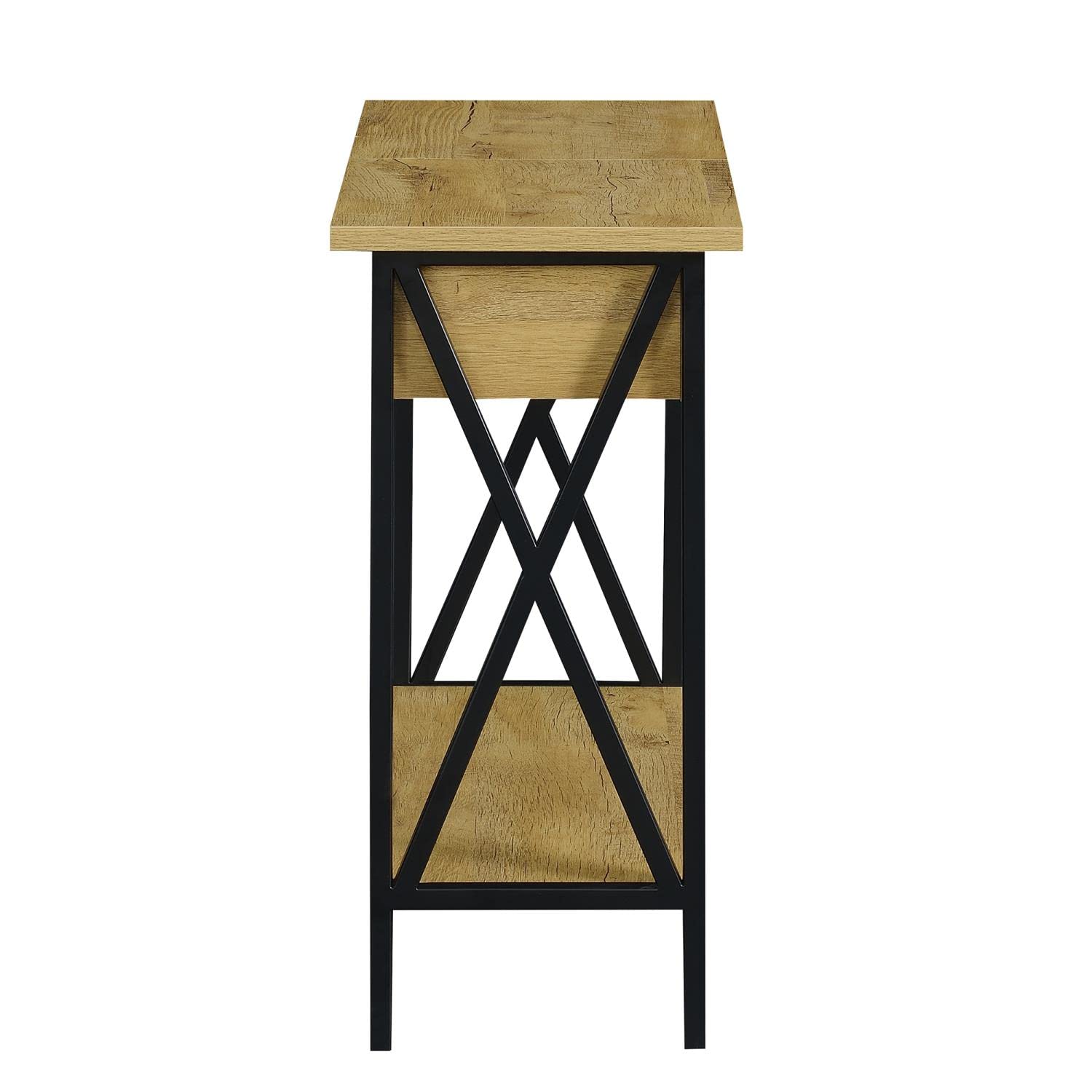 Convenience Concepts Tucson Flip Top End Table with USB Charging Station - 23.75