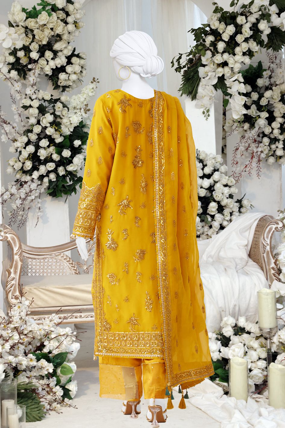 Elegant Chiffon Brown Stitched Suit for Women - Panjnad by J. Junaid Jamshed | Perfect for Weddings, Parties & Formal Occasions