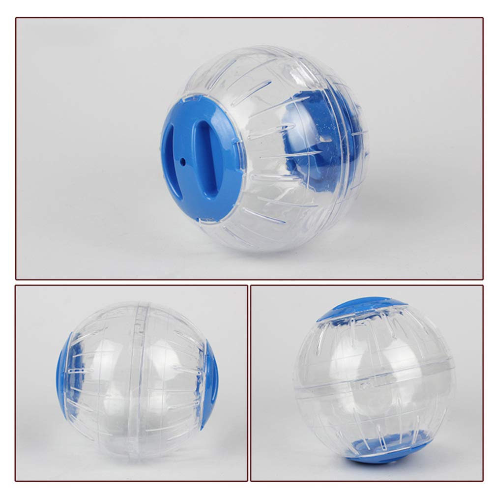 2 Pack Crystal Hamster Exercise Ball - Interactive Pet Toy for Small Animals, Hamsters, Gerbils - Transparent Running Wheel for Play & Exercise - Perfect for Cage Fun, Playtime & Indoor Activity