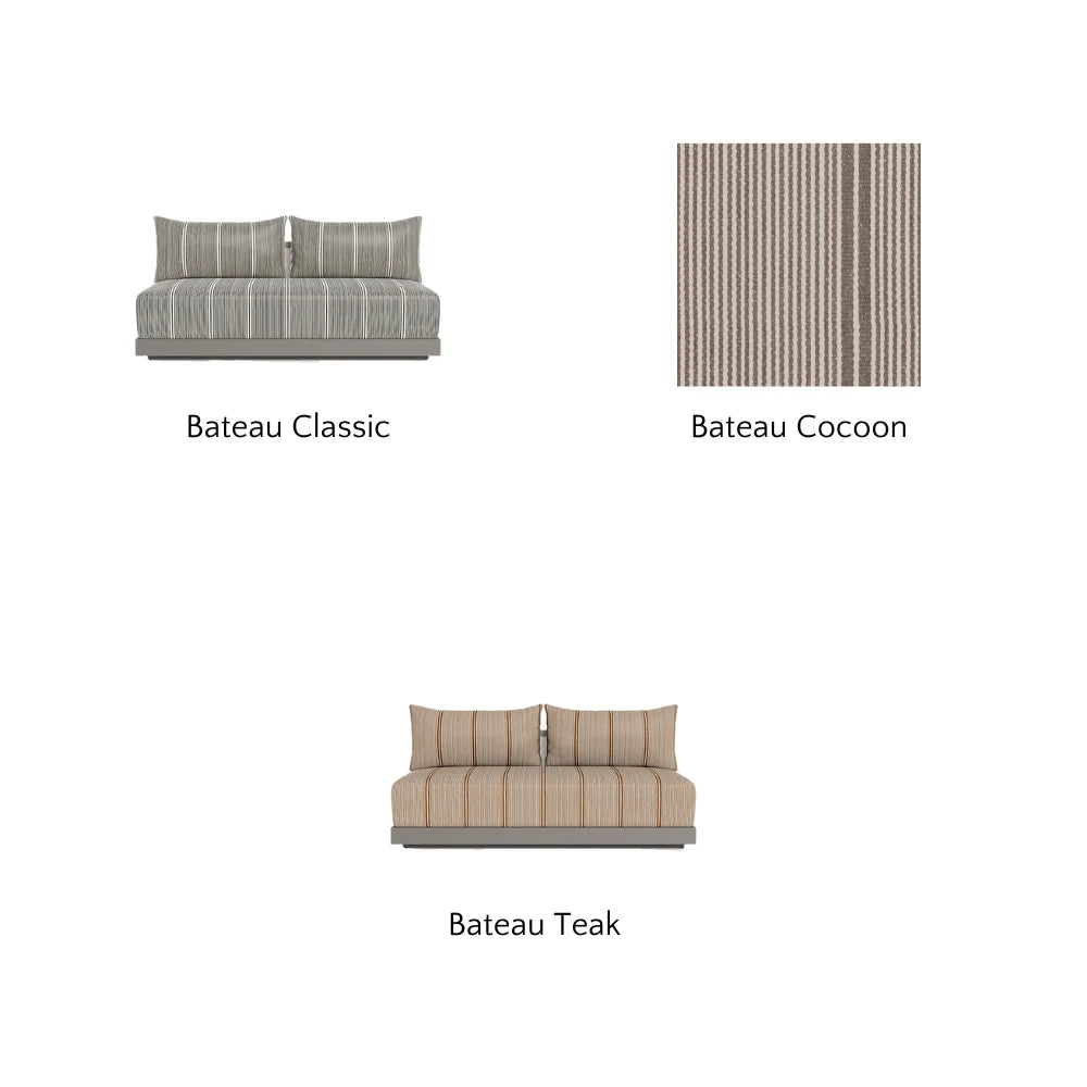 Antigua Outdoor 2-Seat Armless Patio Sofa - Perfect for Poolside, Garden, and Backyard Relaxation