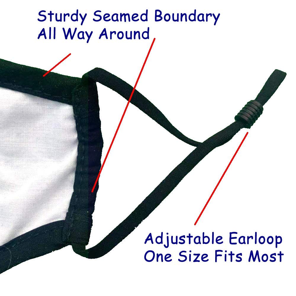 Reusable Triple Layer Cloth Face Mask with Zipper - Breathable & Washable for Drinking, Eating - Perfect for Travel, Work, and Daily Protection