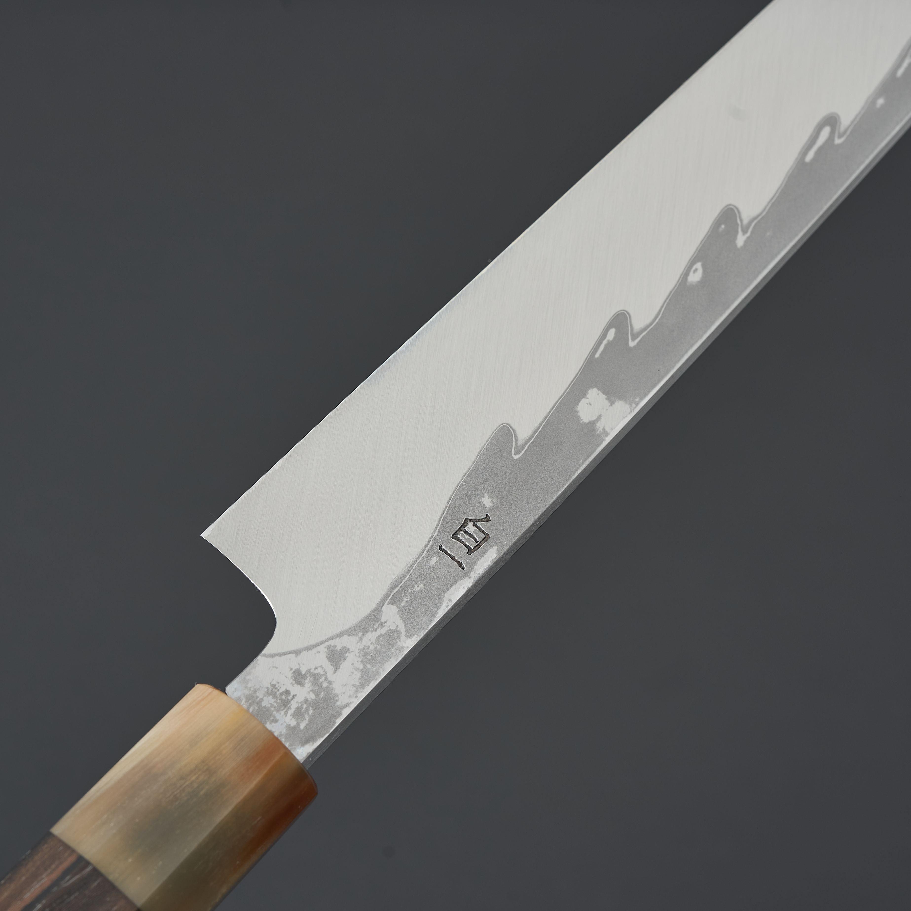 Hitohira Kikuchiyo Mosuke Enmon White #1 Yanagiba 300mm Sushi Knife - Premium Japanese Ziricote Wood Handle for Professional Chefs & Sushi Masters - Perfect for Slicing Raw Fish, Sashimi & Sushi Preparation