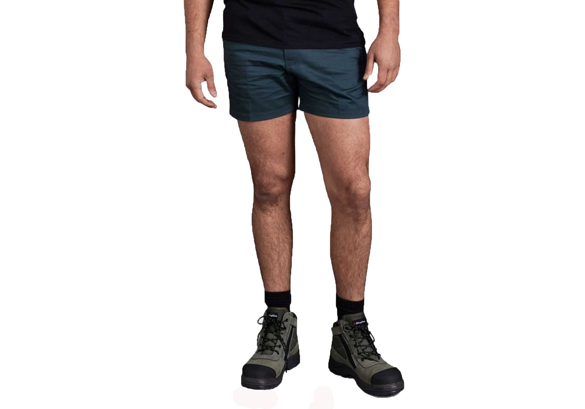 King Gee Men's Originals Side Tab Cotton Drill Work Shorts - Durable Comfort for Construction, Landscaping & Outdoor Work