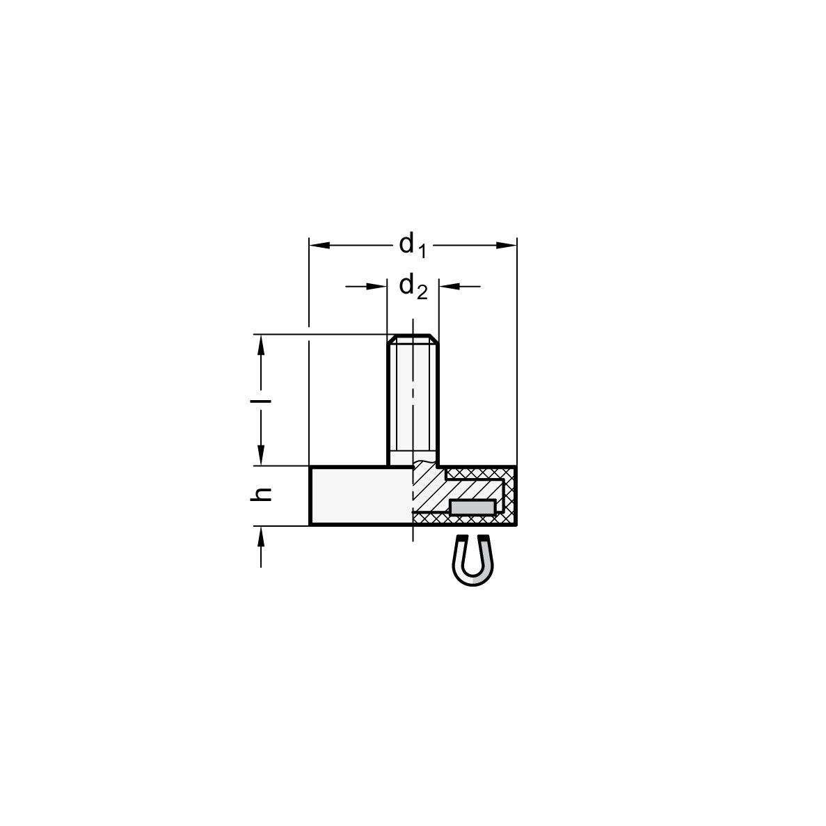 Ganter GN 50.3 RF M3 External Thread Magnets - Silver (5 Pack) - Perfect for Industrial Fastening & DIY Projects