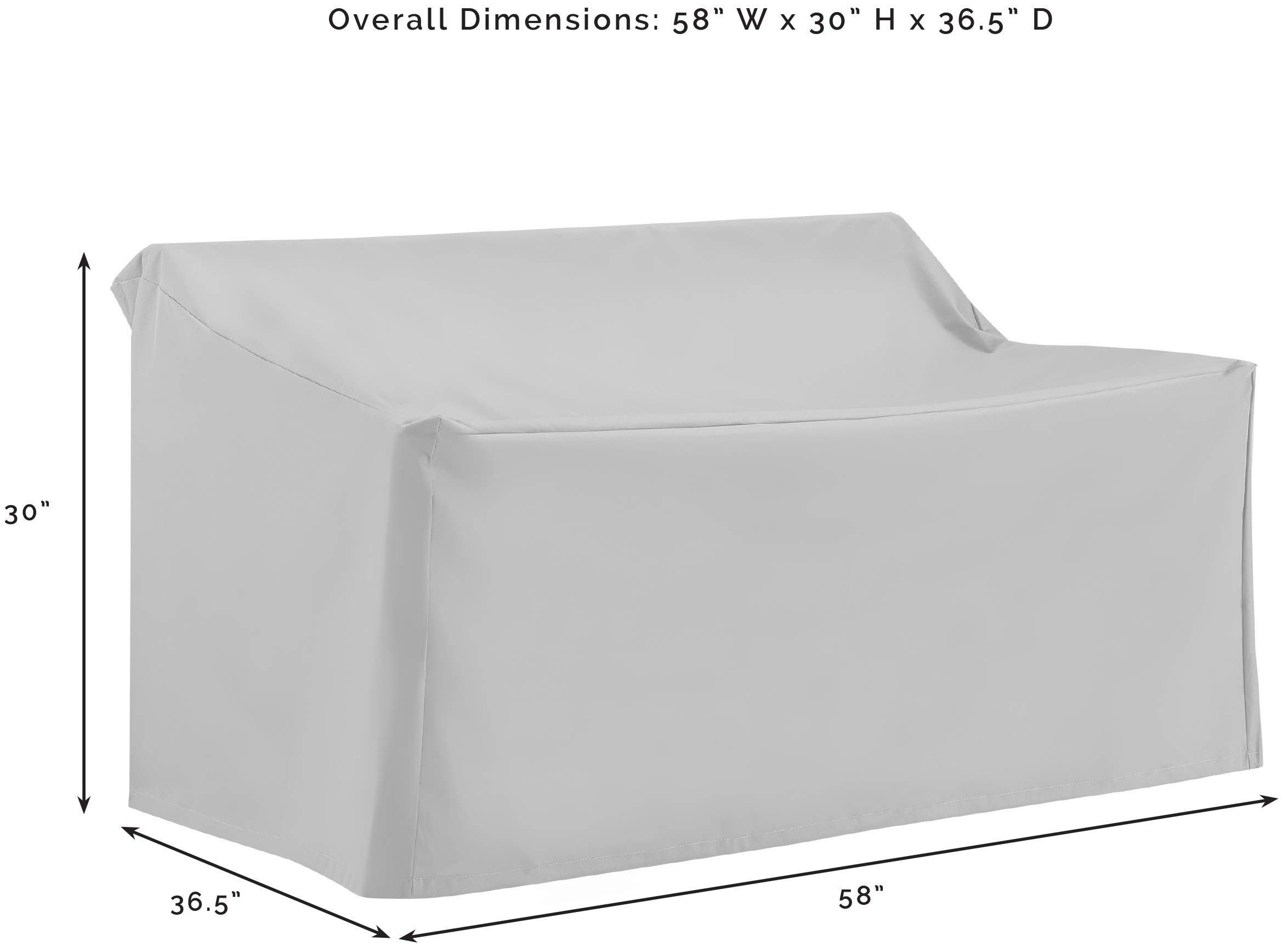 Crosley Waterproof 3-Piece Patio Furniture Cover Set for Outdoor Sectional Sofa - All-Weather Protection for Garden, Deck & Backyard Furniture (Tan)