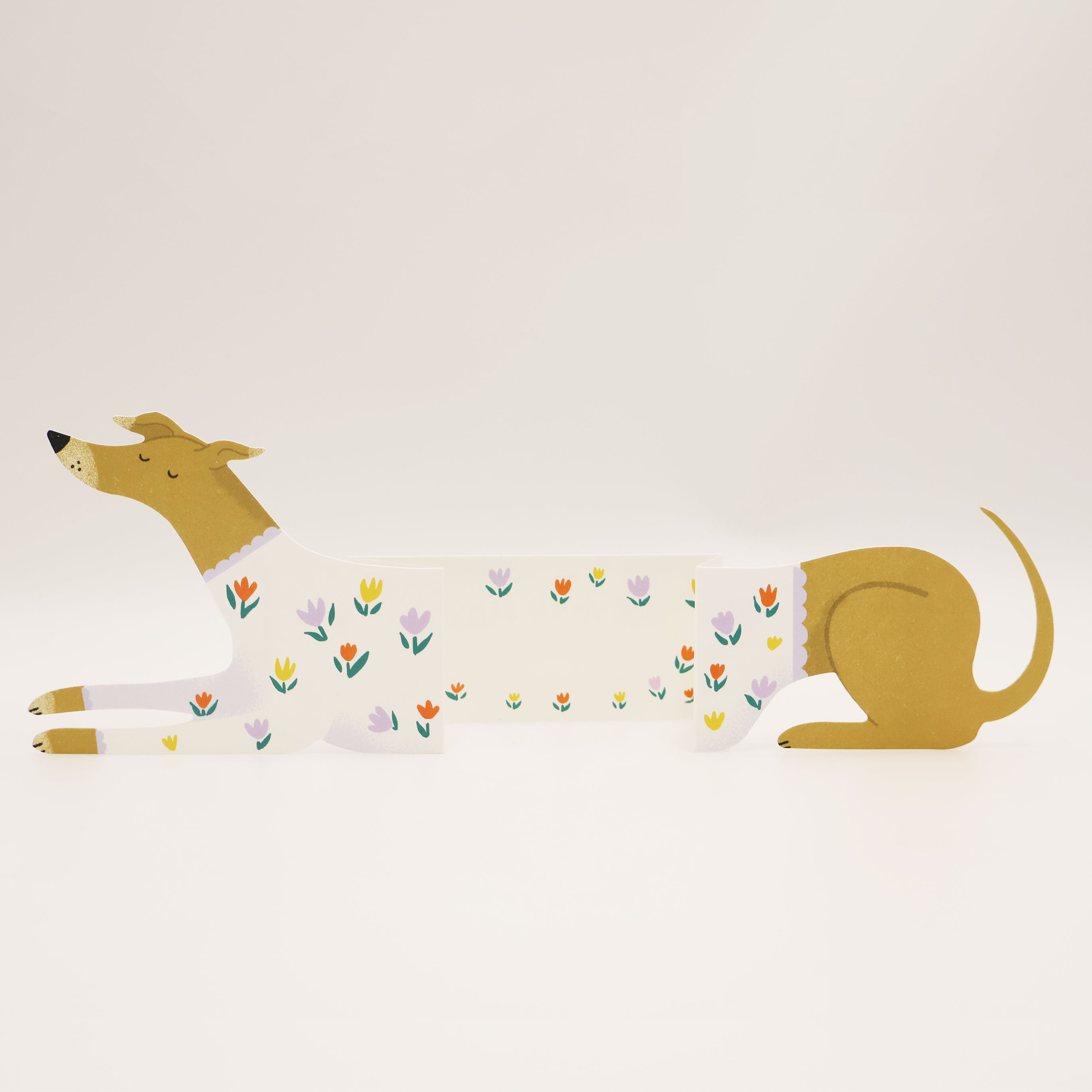 Bryony Moss Long Doggo Bunny Card - Cute Animal Greeting Card for Birthdays, Thank You, and Special Occasions - Perfect for Dog and Bunny Lovers