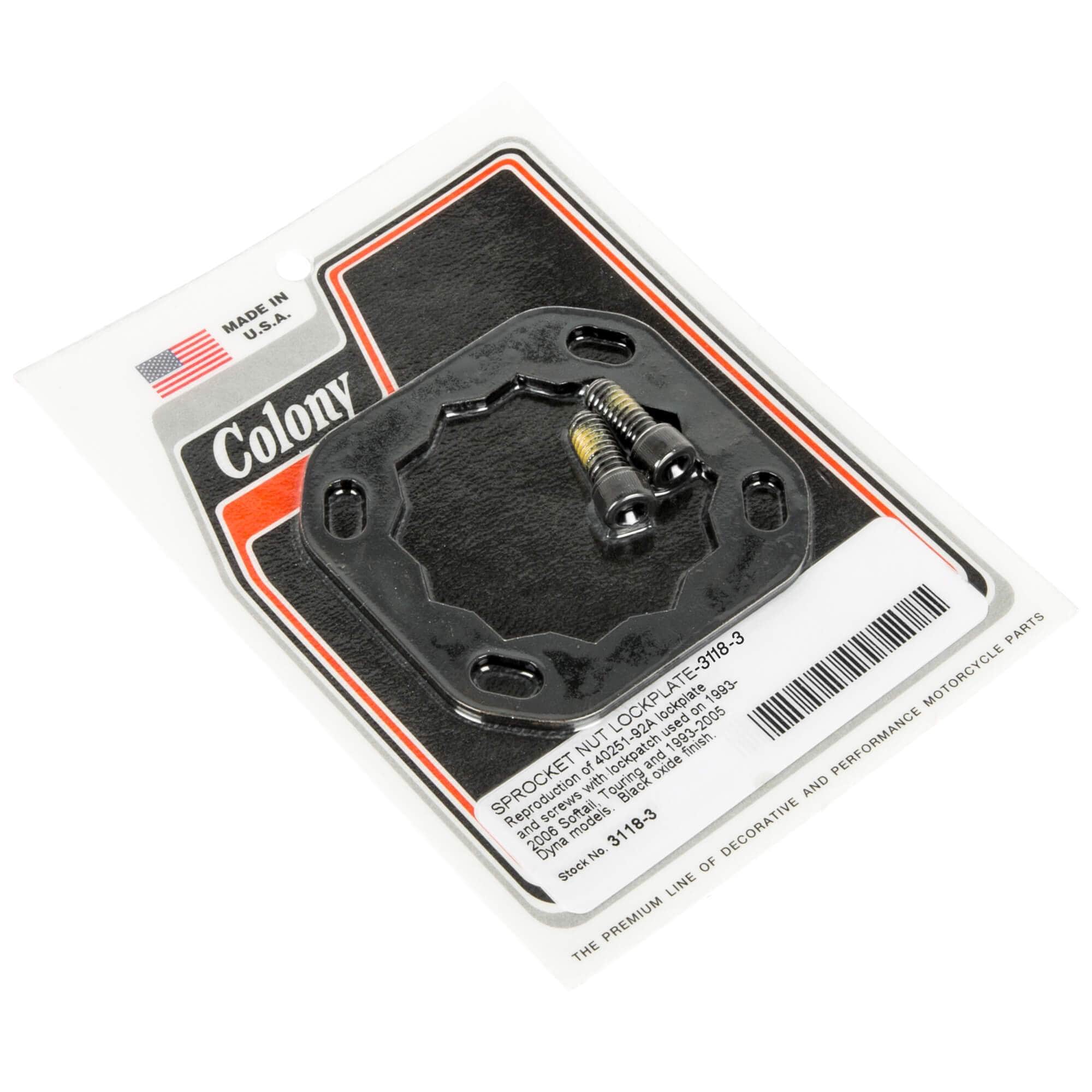 3 Sprocket Nut Lockplate for 1993-2006 Harley Davidson Softail/Touring & 1993-2005 Dyna - Durable Motorcycle Replacement Part for Smooth Ride & Maintenance
