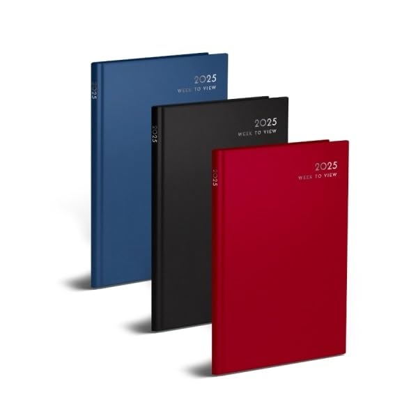 Sixstore 2025 A4 Week to View Diary Planner - Office Work Organizer, Yearly Appointment Book, Desk Calendar for Efficient Scheduling | Perfect for Professionals, Students & Home Office Use