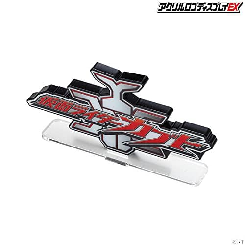 Bandai Kamen Rider Kabuto Acrylic Logo Display Stand - Collectible Anime Figure Stand for Home & Office Decor, Perfect for Fans & Gift Giving