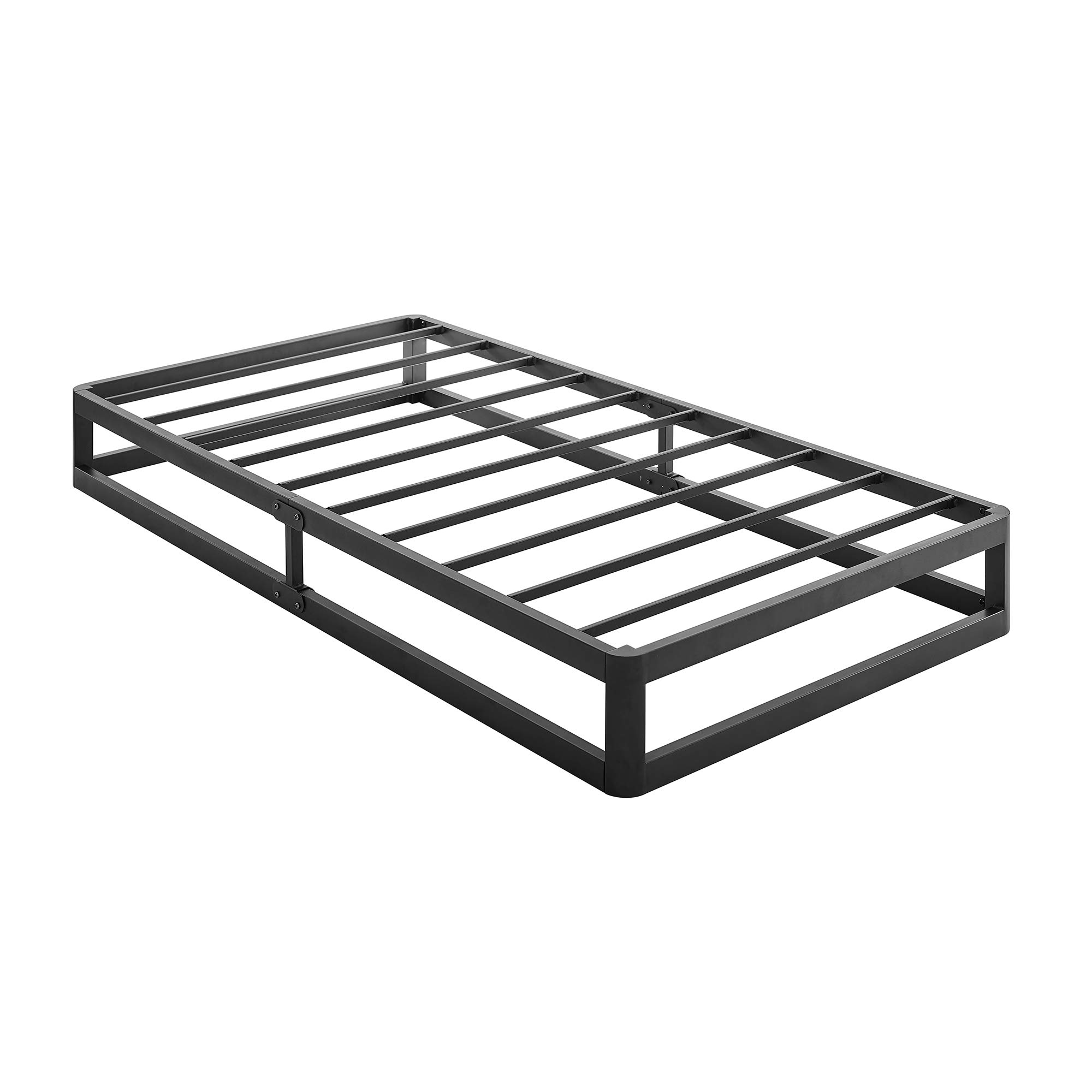 BIKAHOM 9 Inch Metal Platform Bed Frame Twin - Heavy Duty Steel Foundation, No Box Spring Needed, Sturdy & Modern Design for Bedroom, Mattress Support - Perfect for Small Spaces, Guest Rooms & Kids' Bedrooms