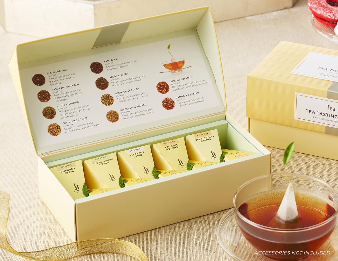 Premium Petite Tea Tasting Gift Box - 12 Assorted Organic Tea Bags for Women, Herbal & Black Tea Sampler Set | Perfect for Afternoon Tea Party, Bridal Shower Favors & Corporate Gifts