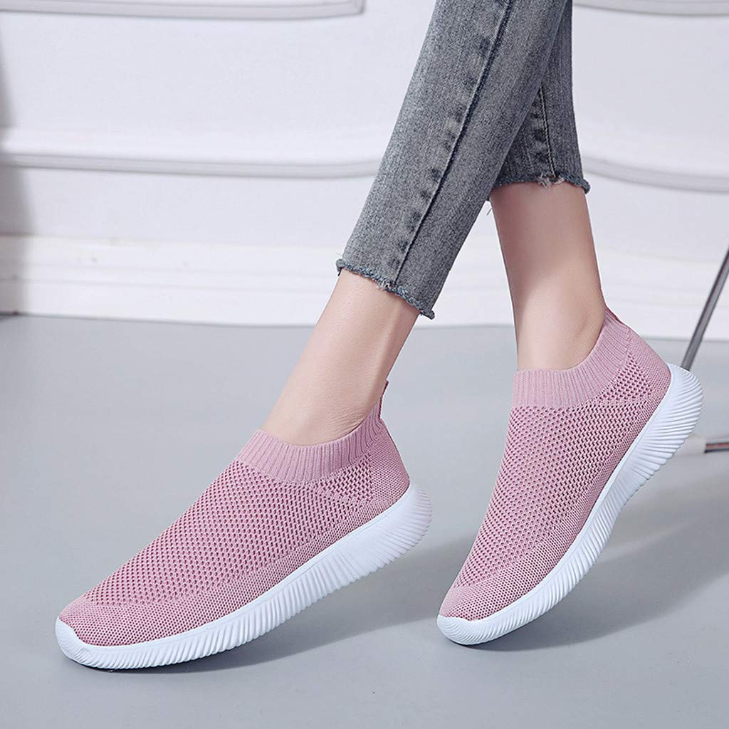 Women's Slip-On Canvas Sneakers - Non-Slip Casual Loafers & Platform Tennis Shoes for Women | Comfortable Walking Shoes for Work, Travel & Everyday Wear