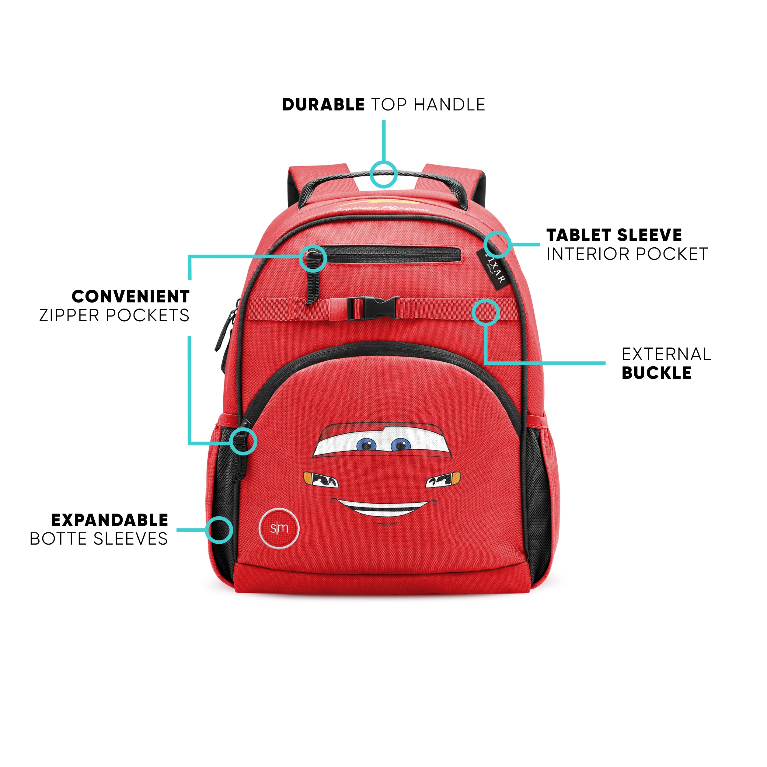 Fletcher Kids' Backpack Medium - Durable School Backpack for Boys & Girls - Lightweight Bookbag for Elementary Students - Perfect for School, Travel & Daily Use