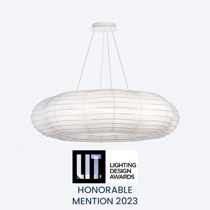 LOTUS LED FLEX PENDANT Light - Modern Adjustable Hanging Light Fixture for Bedroom, Living Room, Kitchen & Dining Room Decor