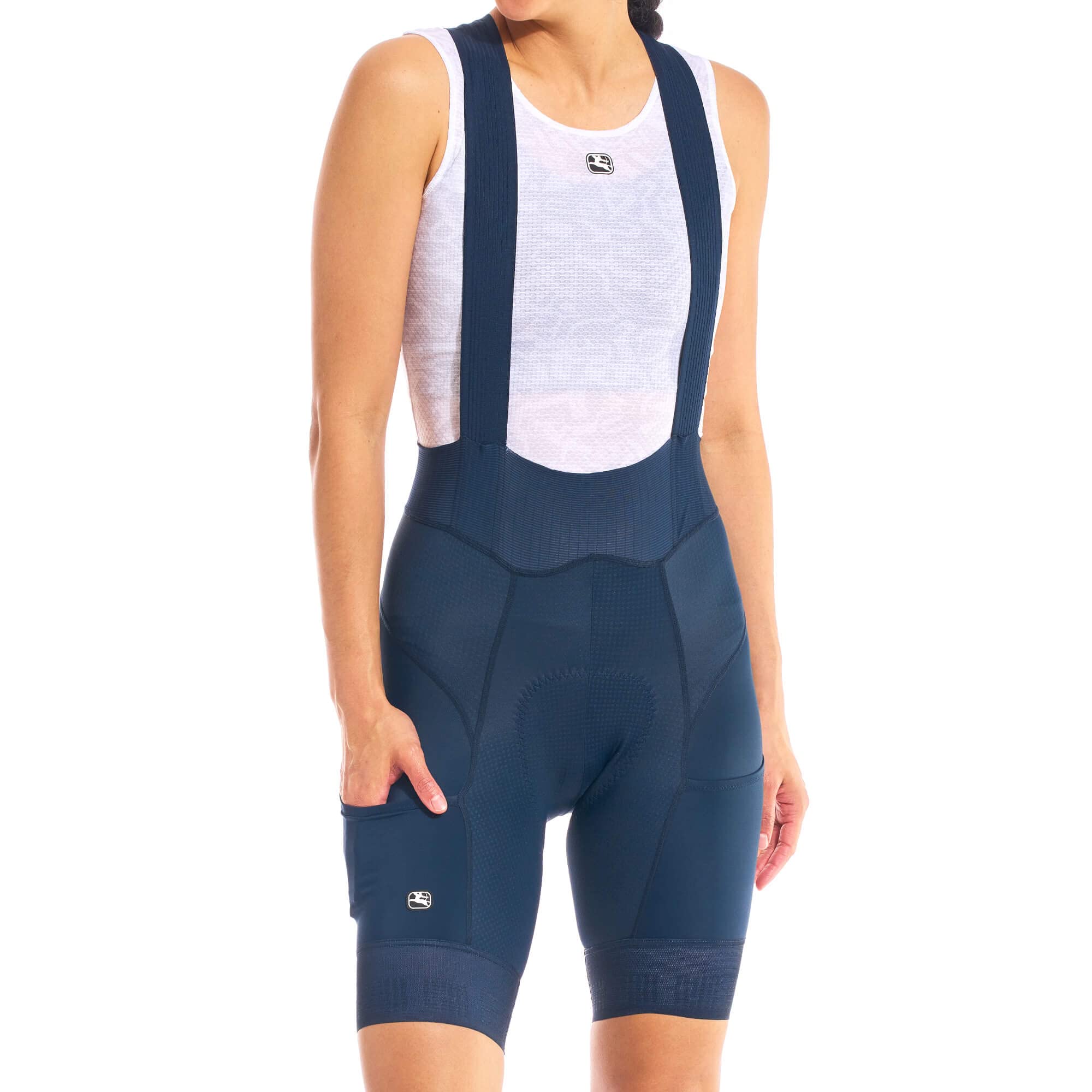 Giordana Women's FR-C Pro Cargo Bib Short - High Performance Cycling Shorts with Pockets for Road & Mountain Biking | Comfortable & Breathable for Long Rides & Training