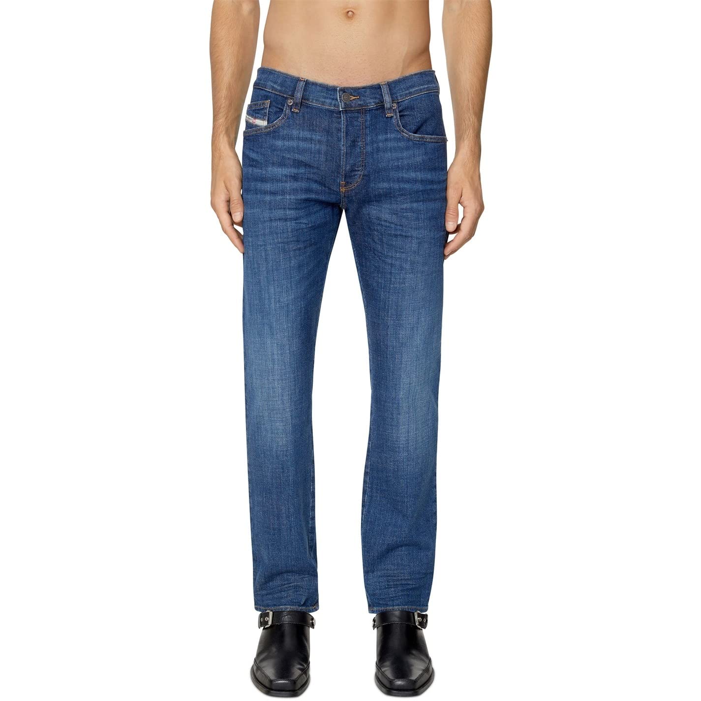 Diesel Men's D-Mihtry Slim Fit Stretch Denim Jeans - Comfortable & Stylish for Casual Wear, Work, and Night Out
