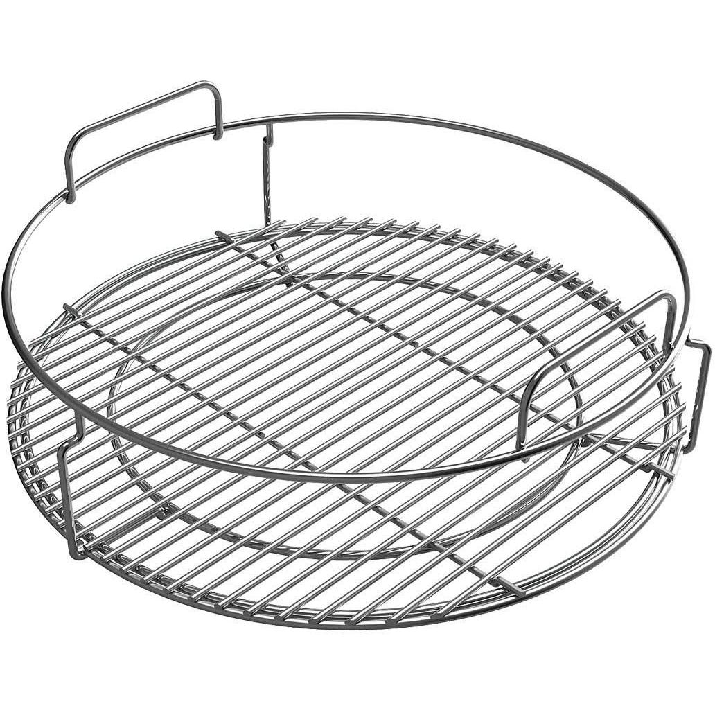 Big Green Egg Conveggtor Basket for Medium Egg 127242 - Premium Ceramic Heat Deflector for Even Cooking - Perfect for Grilling, Smoking & Baking Outdoors