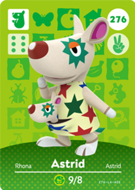 Astrid Animal Crossing Amiibo Card Series 3 - Official Nintendo Collectible Trading Cards for Animal Crossing New Horizons - Perfect for Game Collectors and Fans