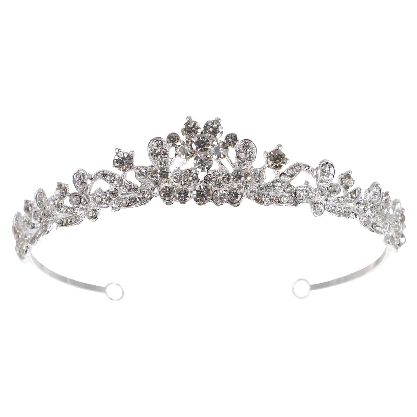 FRCOLOR Vintage Rhinestone Bridal Tiara Headband - Elegant Wedding Hair Accessories for Bride, Flower Girl & Women | Perfect for Weddings, Prom, Pageants & Special Occasions