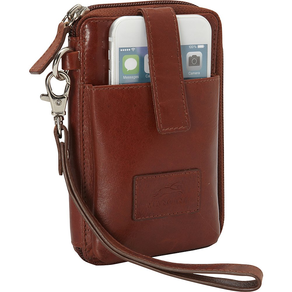 Mancini RFID Blocking Leather Wallet for iPhone & Android Phones - Slim Bifold Credit Card Holder with Money Clip | Perfect for Travel, Business & Everyday Use