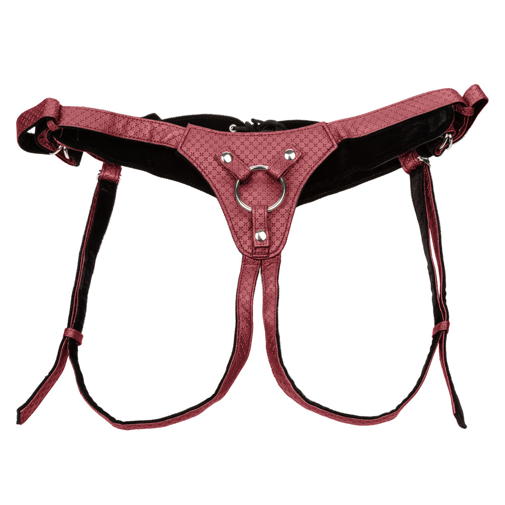 Regal Queen Corset Lace-Up Strap-On Harness for Women - Elegant Royal Style BDSM Bondage Gear for Couples & Role Play