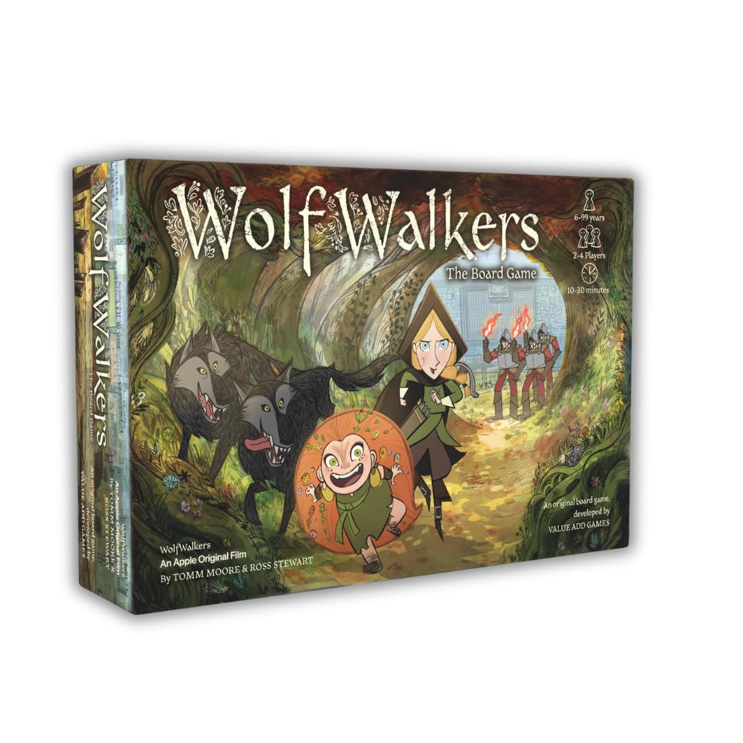 Wolfwalkers Board Game - 4 Exciting Game Modes for 2-4 Players | Family Strategy Game for Ages 6+ | Perfect for Family Game Nights & Kids' Birthday Parties
