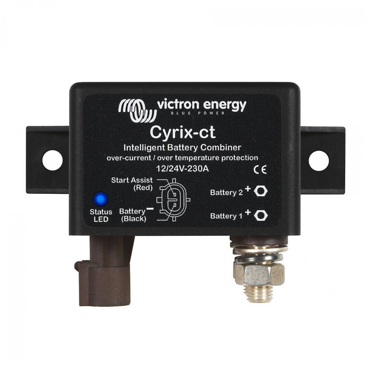 Victron Energy Cyrix CT 12/24V 230A Smart Battery Combiner for Marine, RV & Off-Grid Power Systems - Reliable Dual Battery Charging Solution