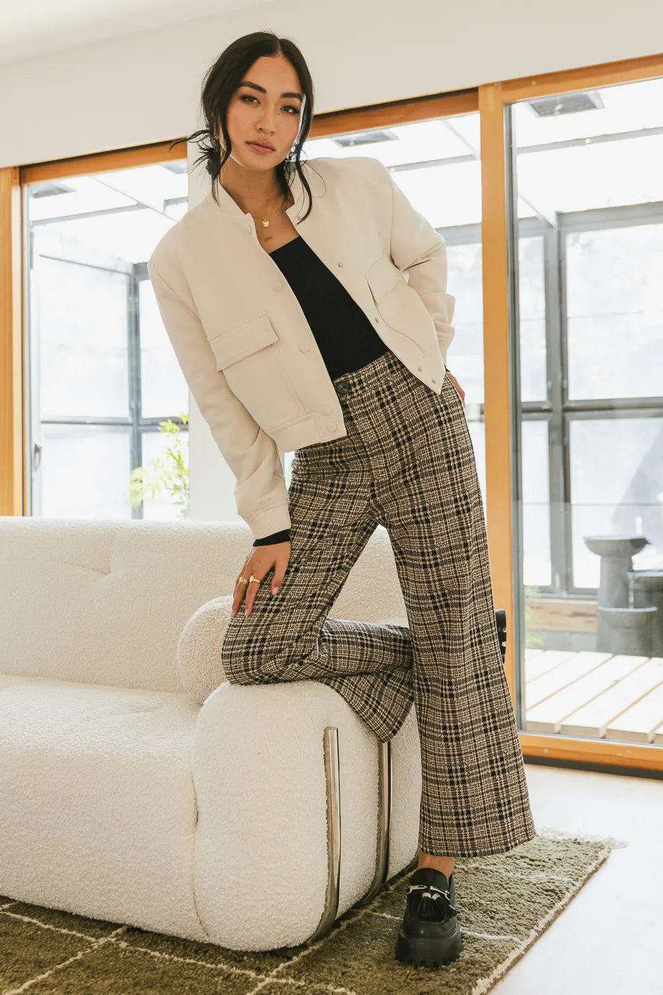 Jocelyn Jacket in Cream | Women's Lightweight Casual Blazer | Perfect for Office, Travel & Date Nights | FINAL SALE
