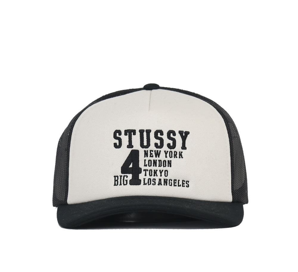 Big 4 Trucker Cap - Adjustable Mesh Back Baseball Hat for Men & Women - Perfect for Outdoor Activities, Sports, and Casual Wear