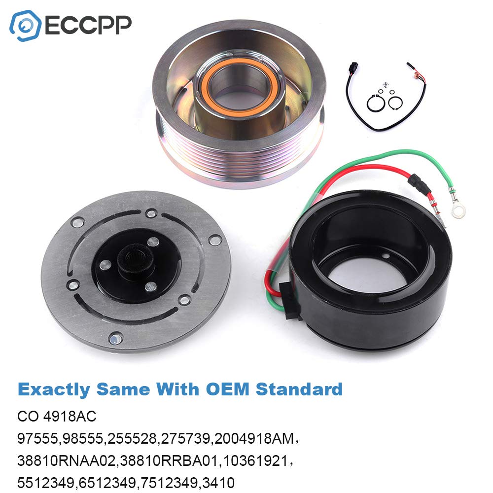 **ECCPP AC Compressor Clutch Replacement for 2006-2011 Honda Civic 1.8L – High-Performance Air Conditioning Clutch – Perfect for Summer Cooling & Long Drives**