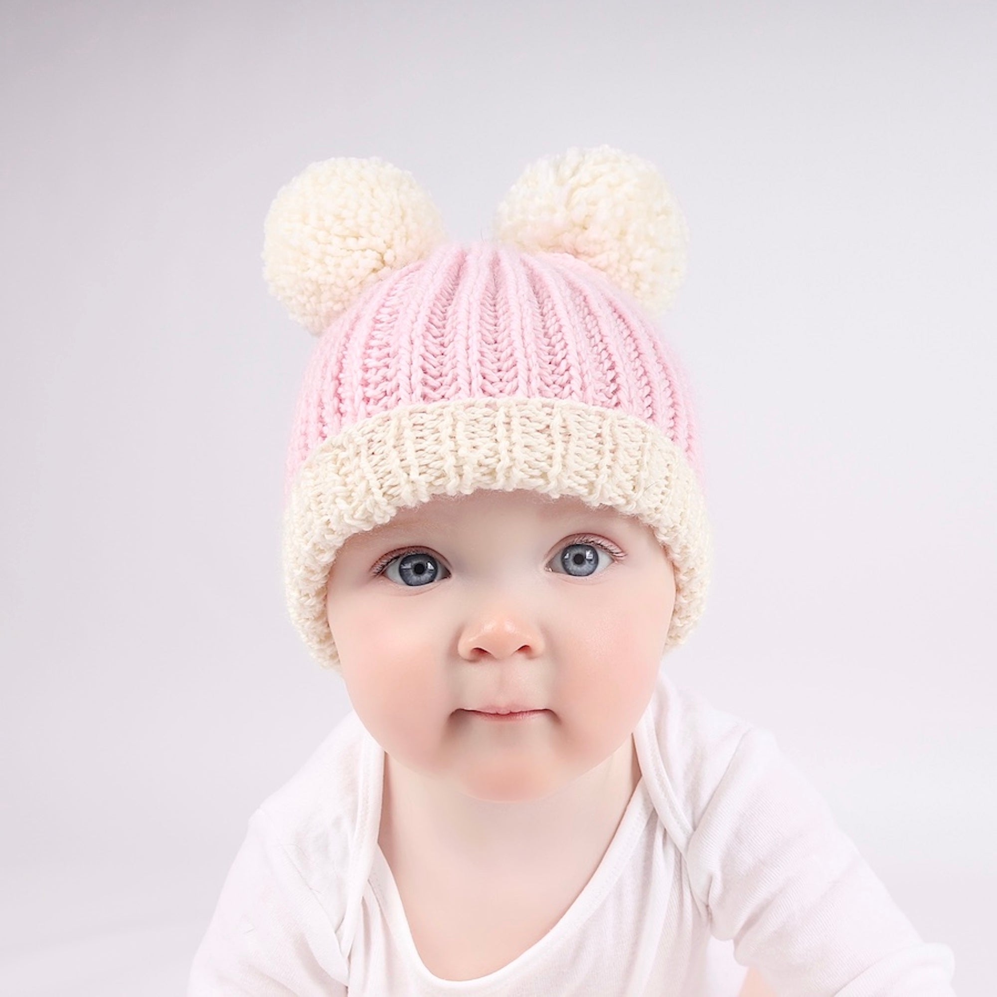 Baby Pom Pom Hat Knitting Pattern PDF - Easy DIY Crochet Beanie for Newborns & Toddlers - Perfect for Winter, Photoshoots & Gifts