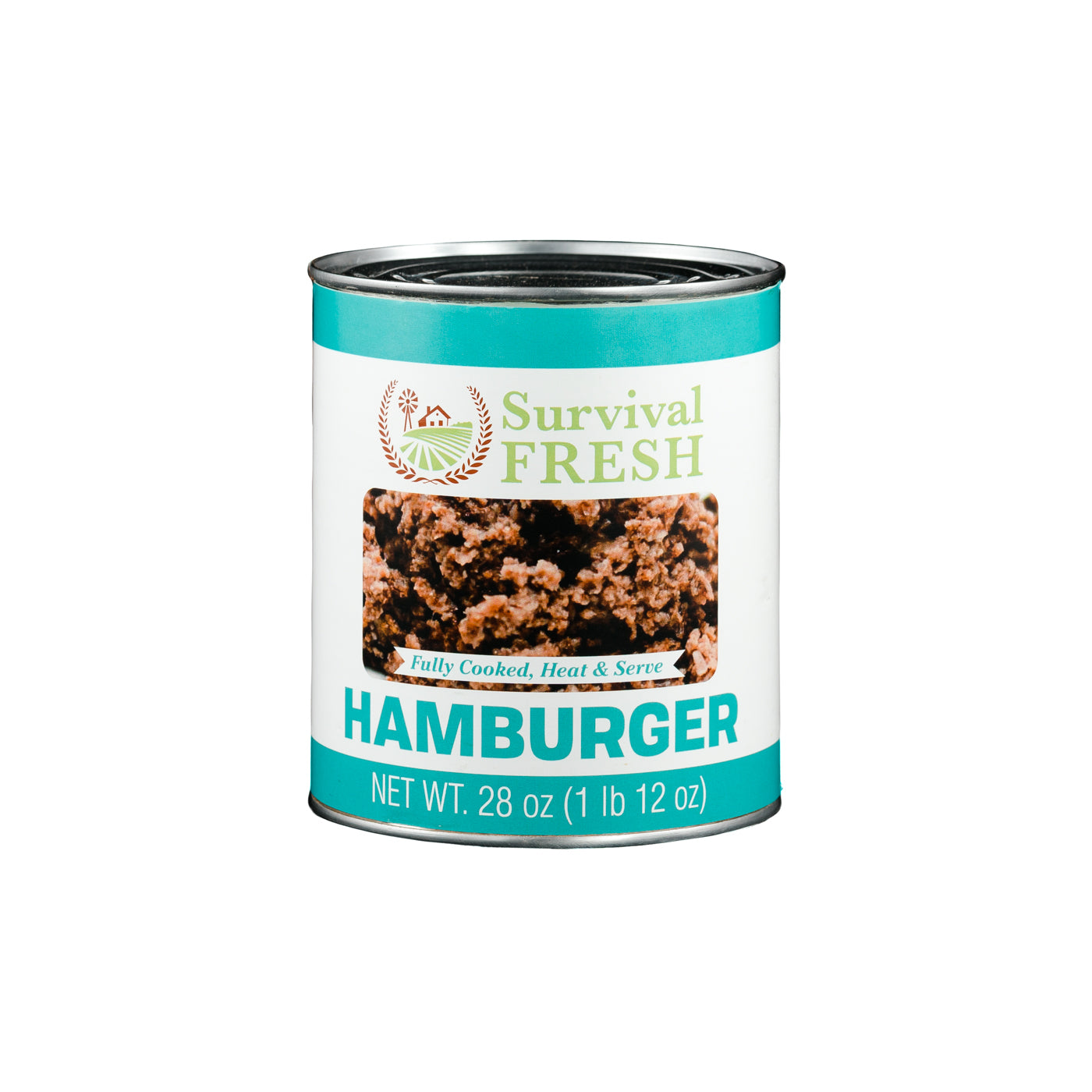Premium Hamburger Ground Beef - 100% USDA Certified, Single Sample Can - Perfect for Burgers, Meatballs & Quick Meals