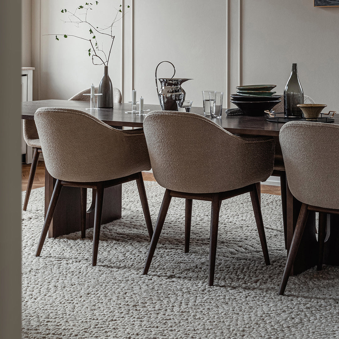 Nina Bruun Gravel Rug - Modern Handwoven Wool Area Rug for Living Room, Bedroom & Dining Room - Boho Chic Home Decor for Cozy & Stylish Interiors