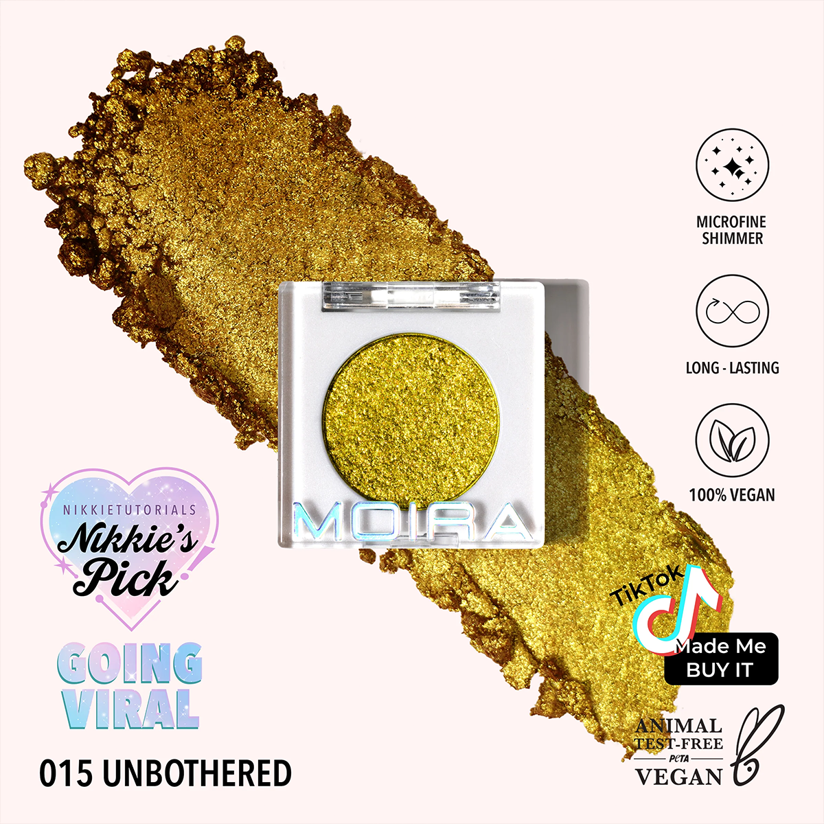15 Unbothered Chroma Light Shadow - Long-lasting, Highly Pigmented Eyeshadow for Day & Night Makeup Looks | Perfect for Parties, Weddings & Special Occasions
