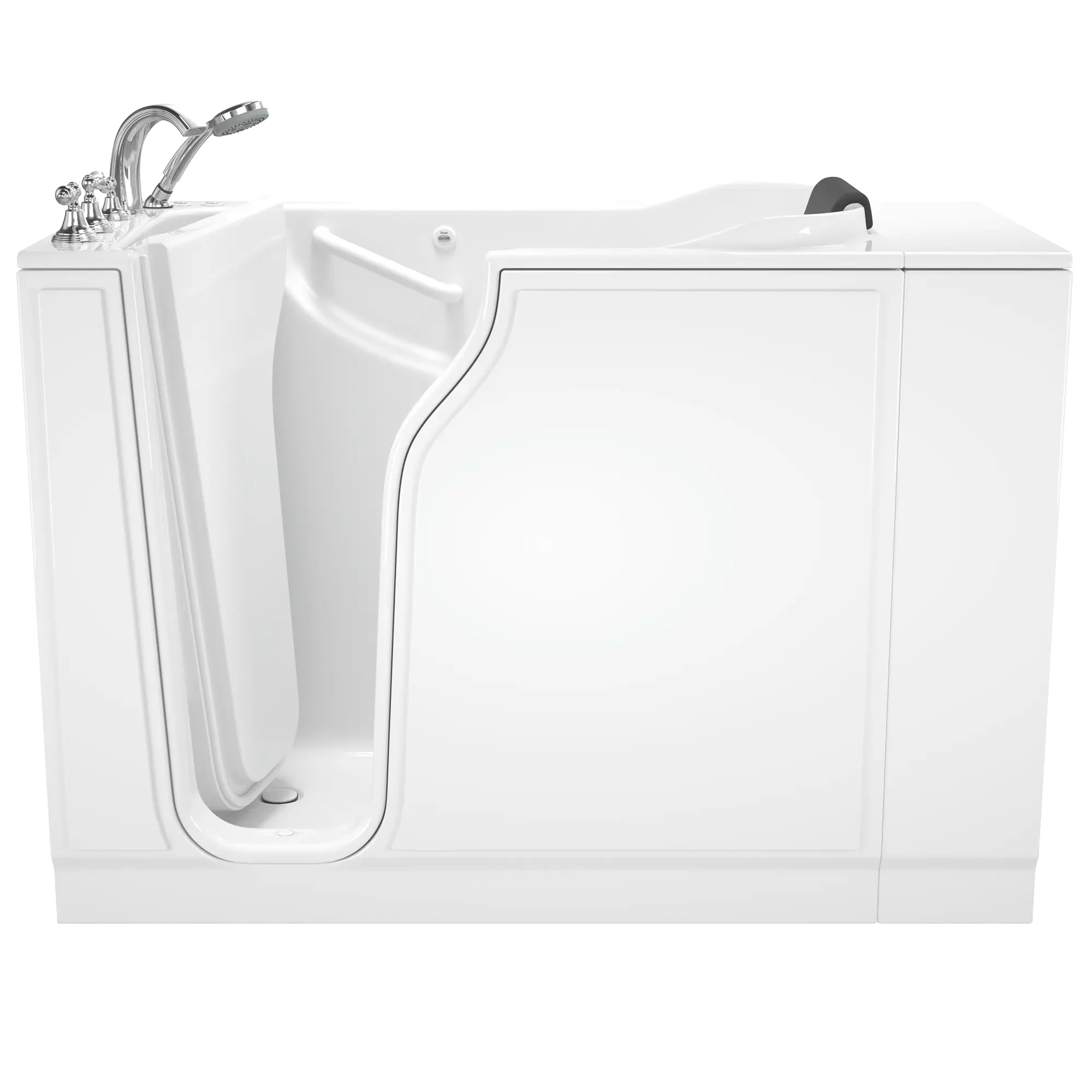 Premium 30 x 52 Inch Gelcoat Walk-in Bathtub with Air Spa & Whirlpool System - Left Hand Drain & Faucet - Ideal for Elderly & Mobility Impaired - Perfect for Relaxation & Hydrotherapy at Home