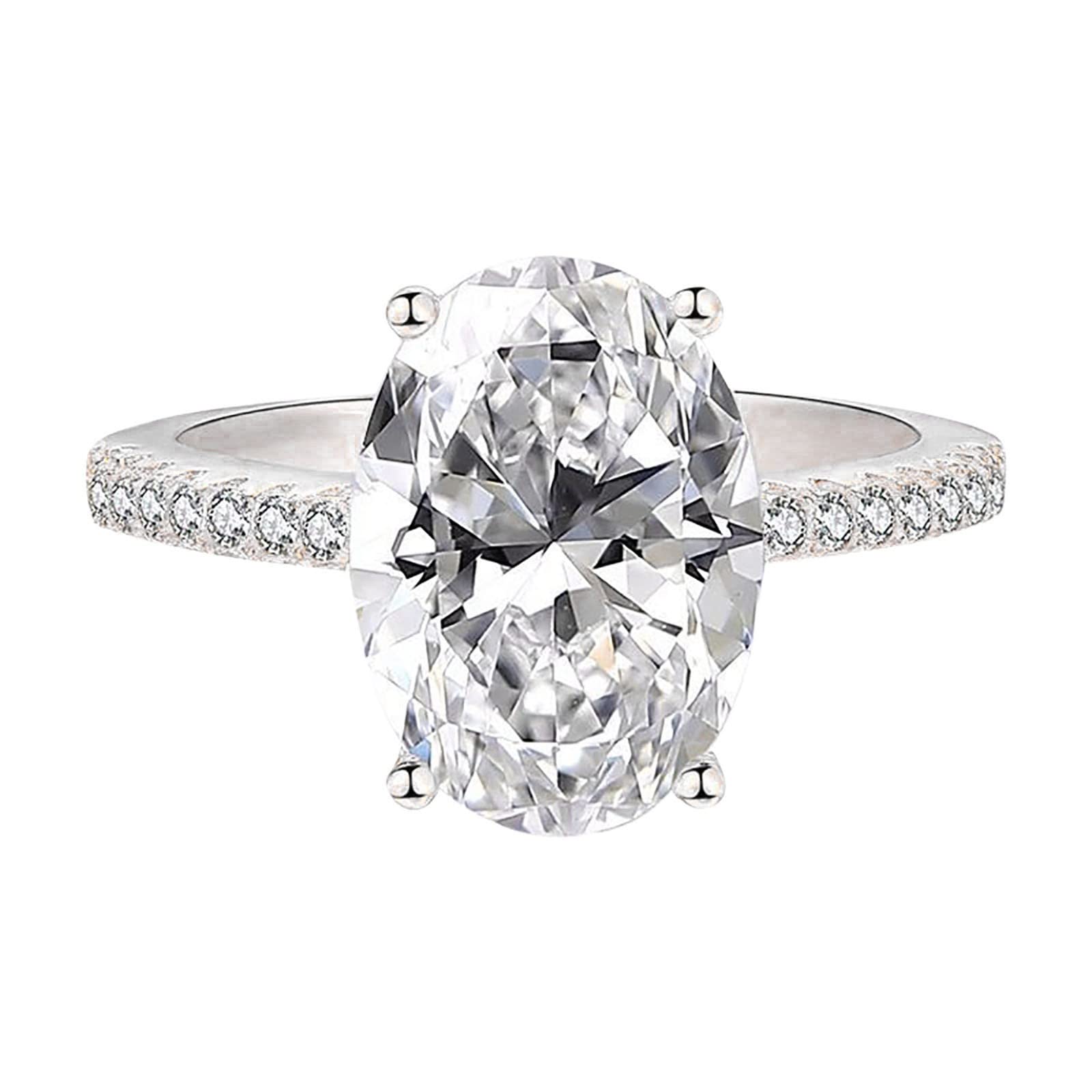 Elegant Gemstone Love Ring for Women - Sterling Silver Party Jewelry, Cottage Style Ring (Size 8) - Perfect for Weddings, Anniversaries & Special Occasions
