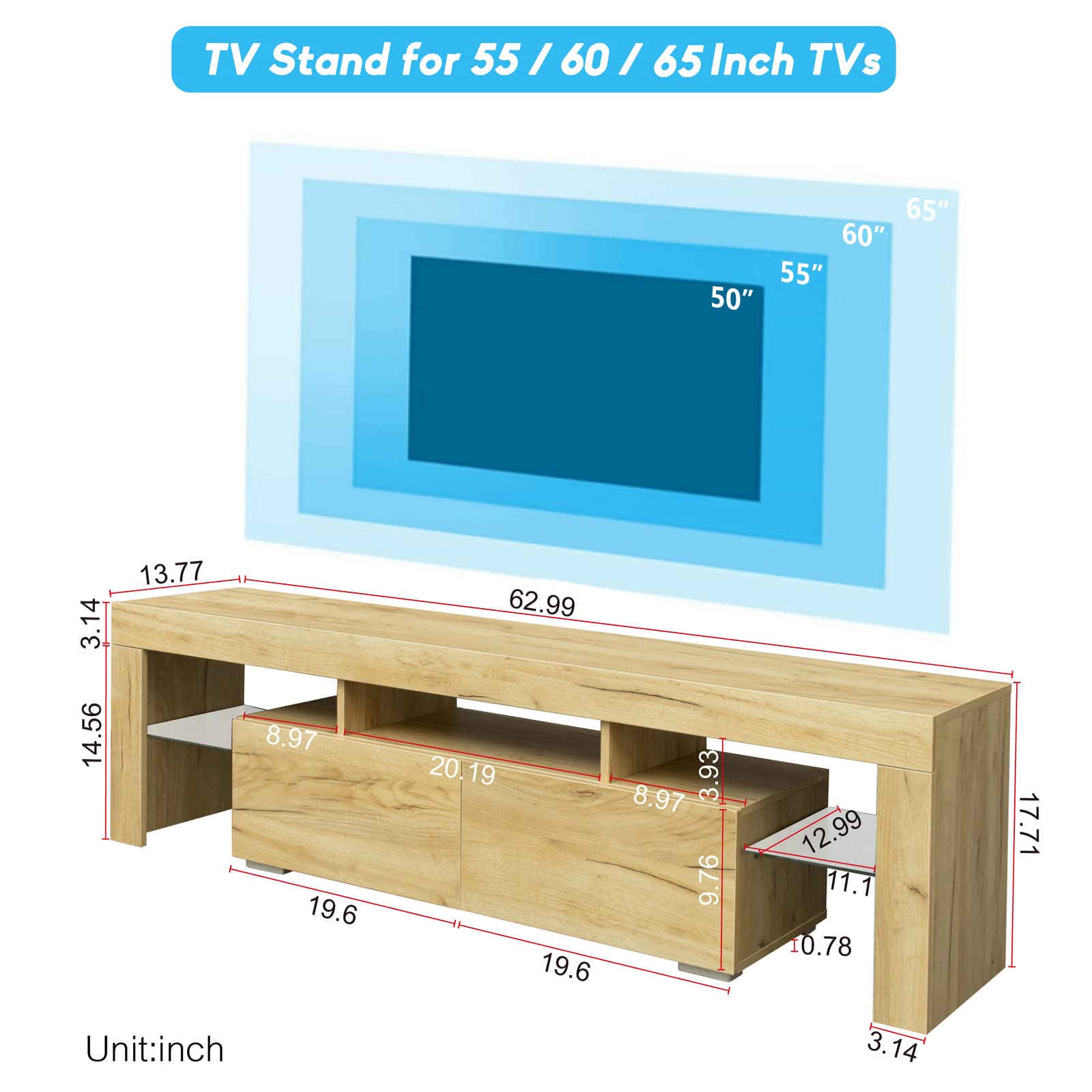 Modern LED TV Stand for 65