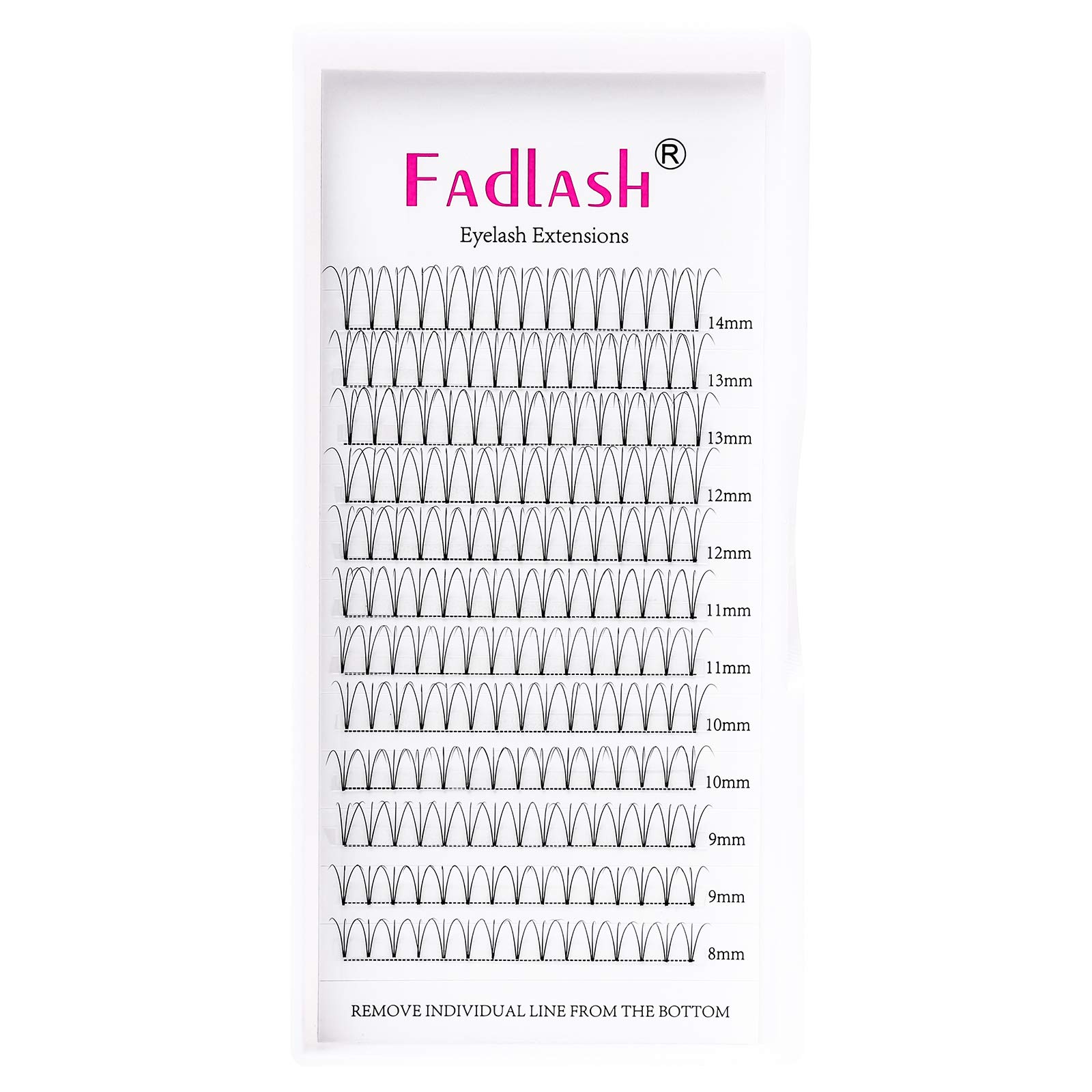 3D-20D Volume Lash Extensions Premade Fans - Pointy Base 0.05/0.07/0.10 Thickness - 8-20mm Length - Professional Eyelash Extensions for Salon & Home Use - Perfect for Bridal, Party & Special Occasion Makeup