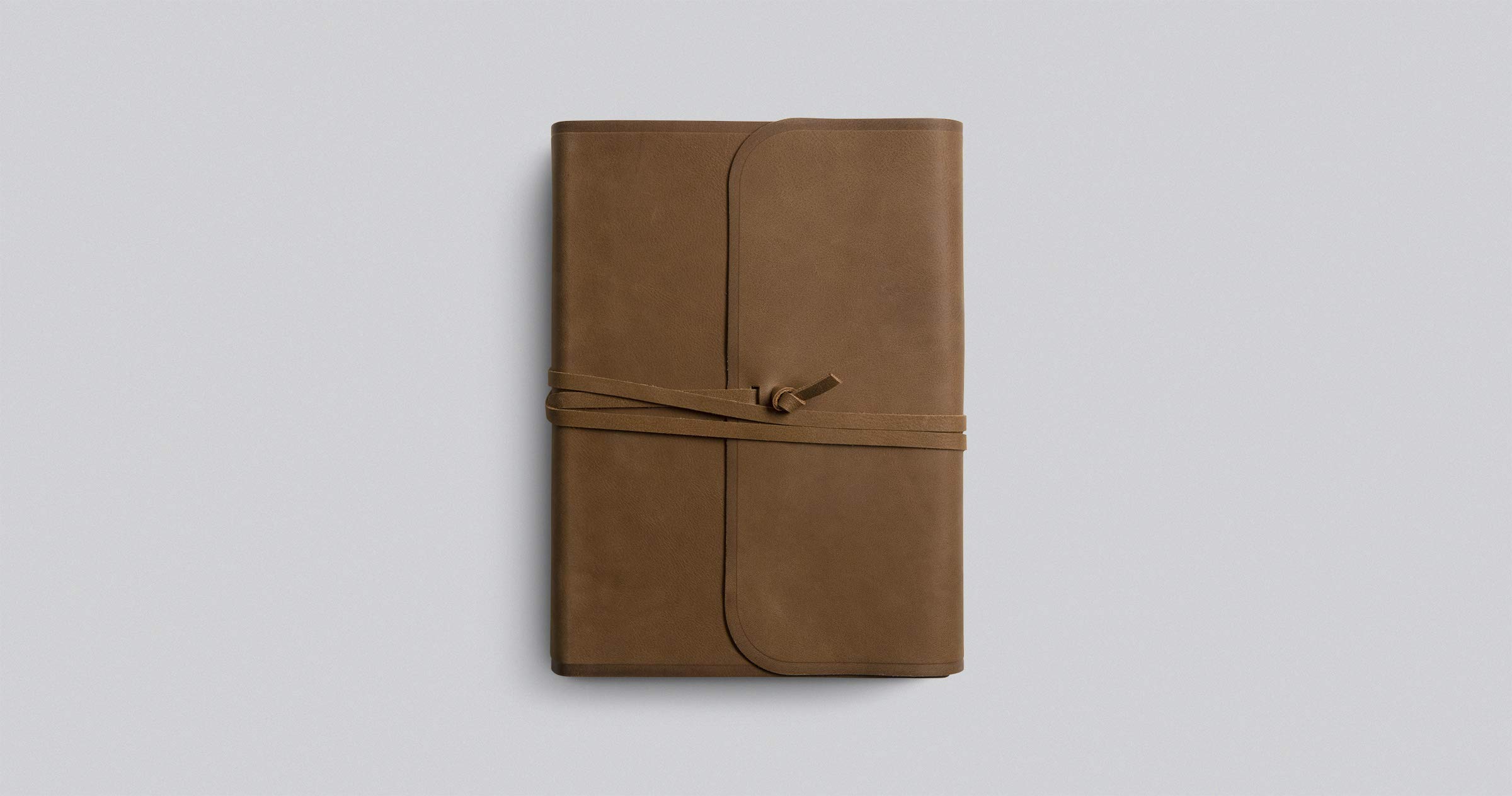 ESV Journaling Bible, Interleaved Edition - Brown Leather Cover with Flap & Strap | Wide Margins for Note Taking | Perfect for Bible Study, Sermon Notes & Personal Reflection