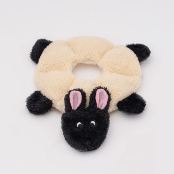 Soft Plush Round Sheep Toy with 6 Squeakers - Zippy Loopy Interactive Stuffed Animal for Kids | Perfect for Cuddling, Sensory Play & Dog Training
