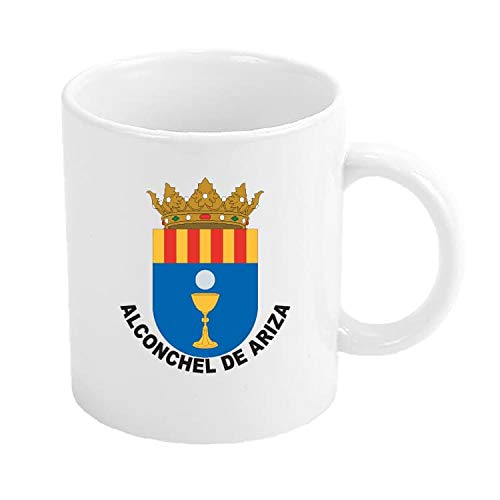 ASTUR PINS - 350ml (11 oz) Ceramic Coffee Mug with Alconchel of Ariza Design - Perfect for Coffee, Tea & Hot Drinks - Unique Gift Idea for Home, Office & Kitchen Use