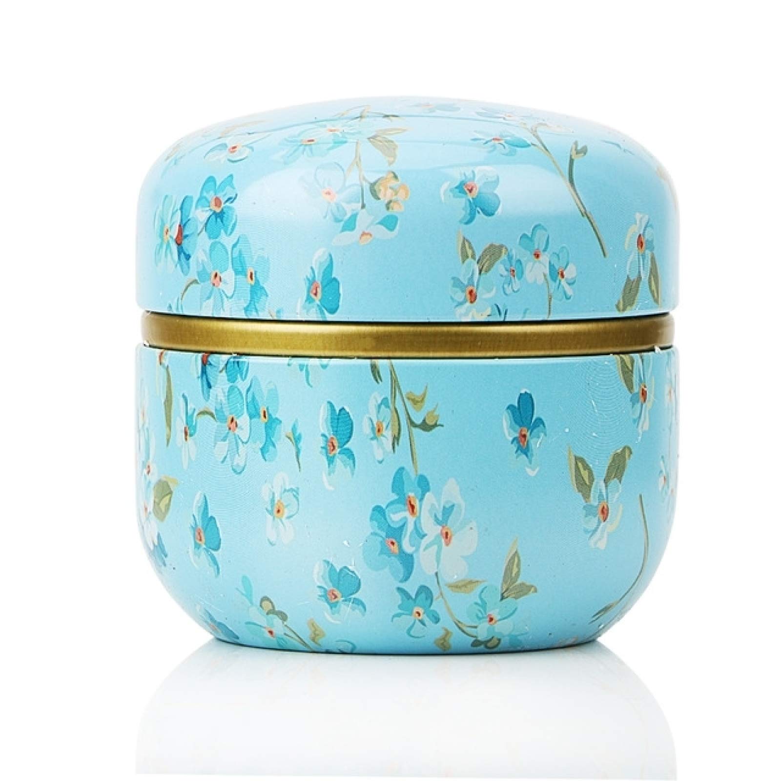 Premium Tea Tin Storage Box - Shallow Wind Design, Airtight Tea Caddy for Matcha, Coffee Powder & Loose Leaf Tea | Round Alloy Container with Multifunctional Use | Perfect for Kitchen, Pantry & Gift Giving