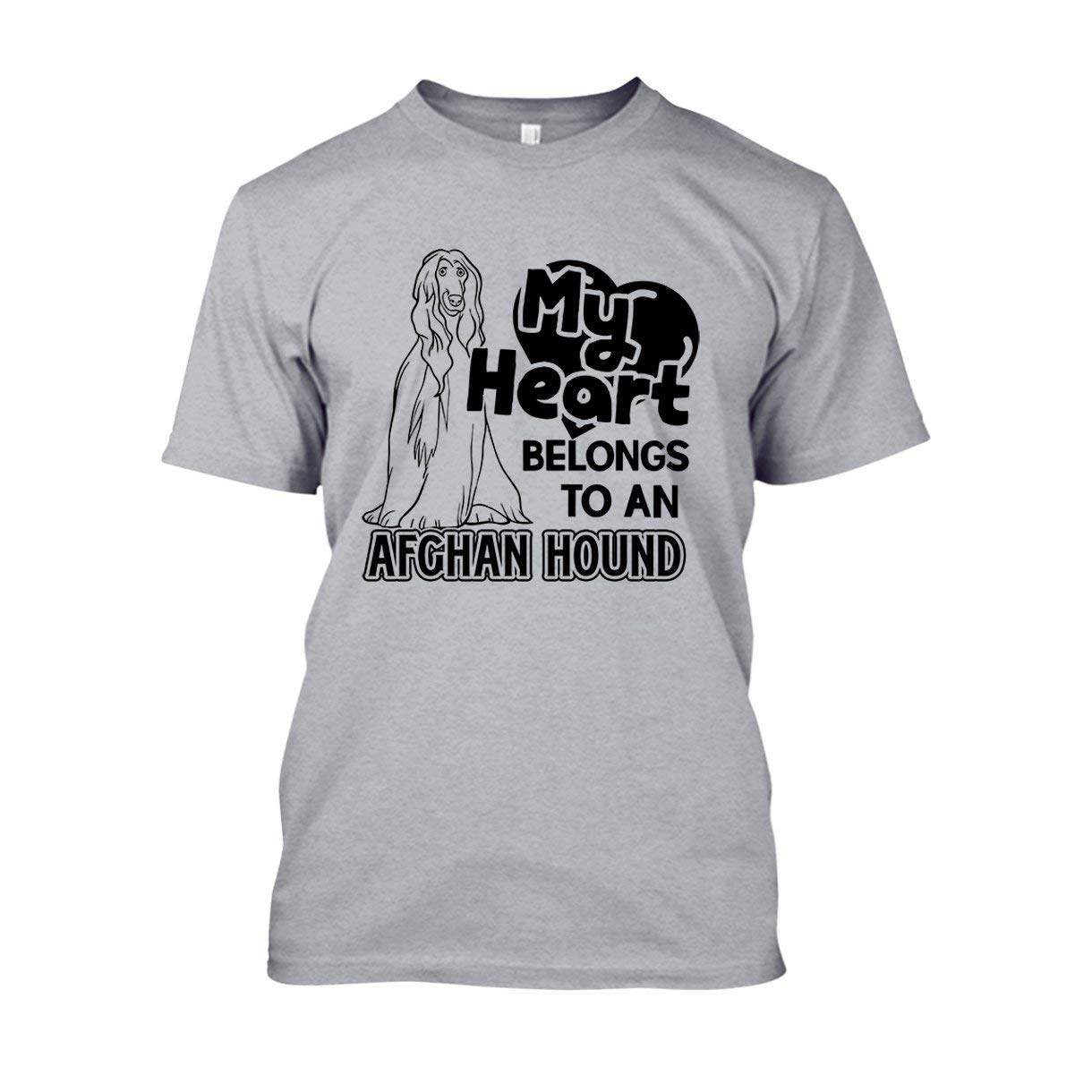 I Love My Afghan Hound T-Shirt - Funny Dog Lover Gift for Men & Women - Perfect for Casual Wear, Dog Shows & Pet Owner Apparel