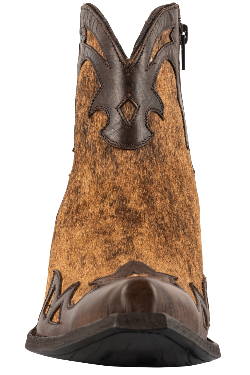 Old Gringo Women's Cowhide Beth Hairon Cowgirl Boots - Red/Honey Western Style for Country Dancing, Rodeo & Casual Wear